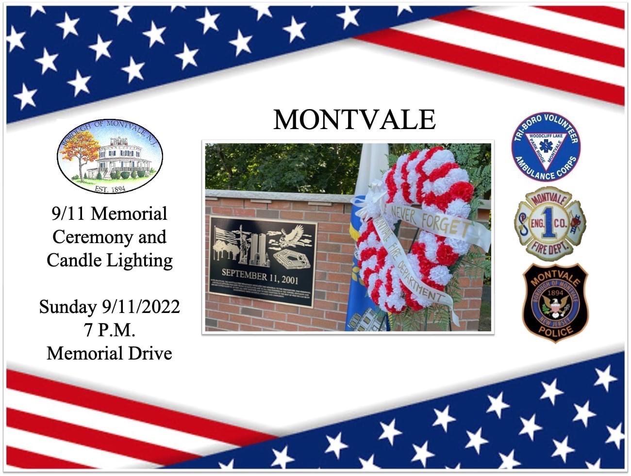 911 memorial ceremony flyer